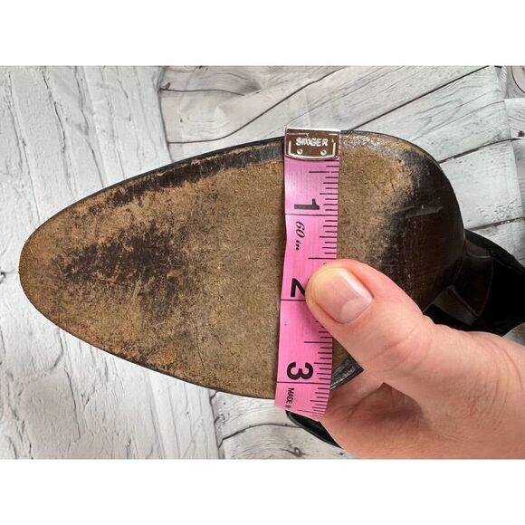 STUART WEITZMAN black suede leather bow high heel pump classic shoes size 10 - Picture 12 of 12